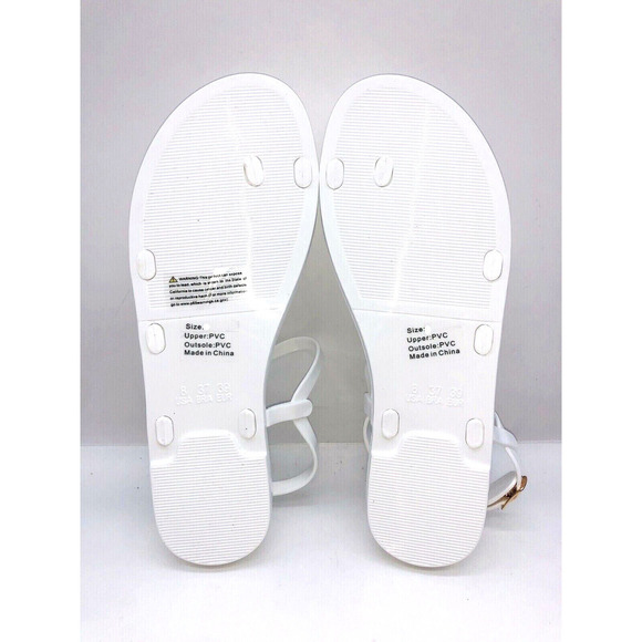 Olivia Miller Tramore Jelly Studded Sandals - White , US 8 - Picture 10 of 10